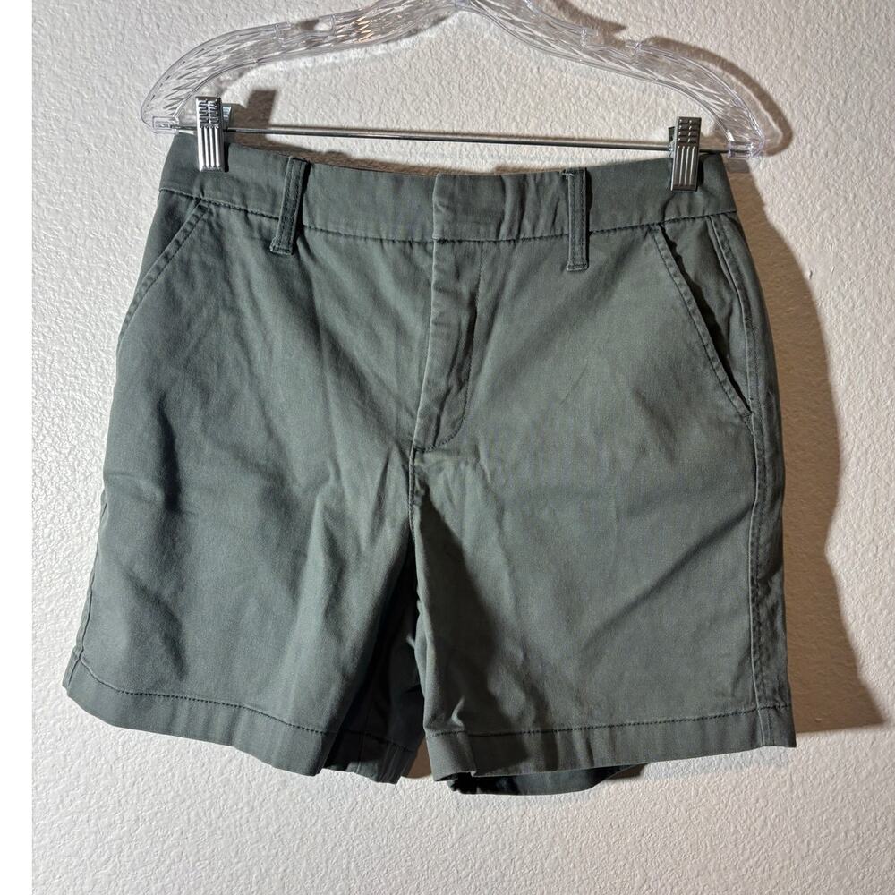 Gloria Vanderbilt NEW Women's Size 6 Green Cotton High-Rise Chino Shorts
